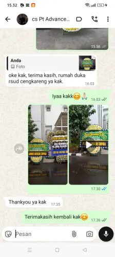 Testimonial Papan Bunga Pernikahan cilograng