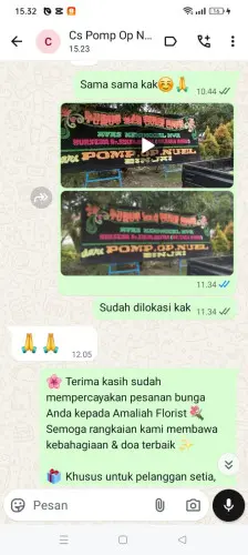 Testimonial Papan Bunga cilograng