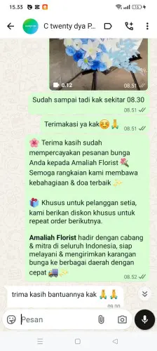 Testimonial Standing Flower cilograng